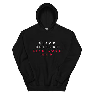 Black Culture, Life, Love & God Hoodie | OSI